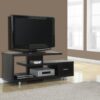 TV Stand, Console, Media Entertainment Center, Storage Cabinet, Contemporary & Modern - Espresso - Image 3