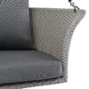 2 Person Hanging Seat, Rattan Woven Swing Chair, Porch Swing With Ropes - Gray / Cushion - Image 11