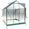6.3'x8.2'x7' Polycarbonate Greenhouse, Heavy Duty Outdoor Aluminum Walk-In Green House Kit With Rain Gutter, Vent And Door For Backyard Garden - Green - Image 17