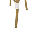 Elegant French Bistro Chair Set With Durable Aluminum Frame And Polyethylene Rattan - White / Navy - Image 13