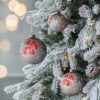 Christmas Ball Ornaments, Glass Decorative Hanging Ball Christmas Tree Ornaments For Holiday Party Decorations (Set of 4) - Multi - Image 5