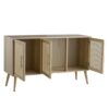 Wooden Accent TV Cabinet With 3 Doors - Brown - Image 4