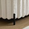 Faux Fur Flip Top Storage Bench With Metal Legs, Wide, Bed End Stool Foot Rest - Beige - Image 6