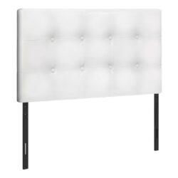 Twin Size, Bed Headboard Only, Upholstered, Transitional - White