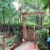 Metal Garden Arch Assemble Freely With 8 Styles Garden Arbor Trellis Climbing Plants Support Rose Arch - Black - Image 9