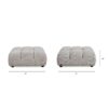 Marcel - Bubble Modular Modern Cocktail Ottoman - Pebble Gray - Image 12
