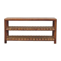 Regency - Woven 2 Slot Shoe Rack - Brown