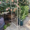 Metal Garden Arch Garden Arbor Trellis Climbing Plants Support Rose Arch Outdoor Arch - Cream White - Image 3