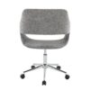 Margarite - Contemporary, Task Chair - Chrome / Gray - Image 4