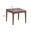 Bevis - Engineered Stone Top End Table - Black - Image 5