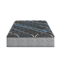 Comfort Care - 14" Twin Extra Long Hybrid Mattress, Individual Pocketed Coil, Medium Comfort - Gray / Blue