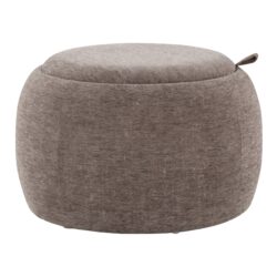 Tray - Pouf Contemporary Ottoman - Natural / Brown