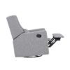 Pronto - Swivel Glider Recliner With Pillow - Rich Gray - Image 4