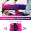 Hardshell Luggage Sets 3 Piece Gradient Color Expandable Suitcase With Spinner Wheels And Tsa Lock Lightweight 20" 24" 28" Available - Purple / Pink - Image 14