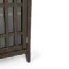 Bedford - Low Storage Media Cabinet - Dark Tobacco Brown - Image 4