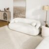 Andrew - Boucle Sofa - Beige / Ivory White / Light Beige / White - Image 15