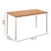 Harry - Contemporary Wood And Metal Computer Desk In With Construction - Oak - Image 2
