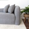 Mason - Mid Century Modern Luxury Tight Back Curvy Couch - Gray - Image 2