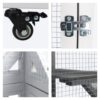Xpt016 Outdoor Indoor Cat Pet Climbing Rack Play Cage Lovely Big Space - White - Image 5