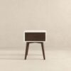 Avery - Night Stand 1 Drawer - Dark Brown / White - Image 3