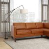 Juno - Sectional Right Waxy Sofa - Cognac - Image 3