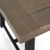 Cloud - Outdoor Bench With Acacia Wood Frame And Slat Panel Design (Set of 2) - Sandblast Gray / Black - Image 8