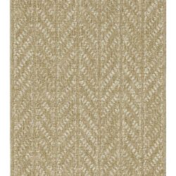 Earth - 2'7" X 7'3" Indoor, Outdoor Area Rug - Natural / White