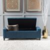 Guernsey - Ottoman Fabric Storage With Tufted Top - Navy Blue - Image 6