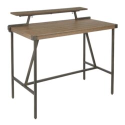 Gia - Industrial Counter Table - Brown