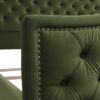 Marcella - King Upholstered Shelter Headboard Bed Set - Olive Green - Image 7