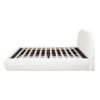 Archie Puffy Grounded - King Upholstered Platform Bed - Almond White - Image 5