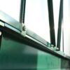 6.3'x6.2'x7' Polycarbonate Greenhouse, Heavy Duty Outdoor Aluminum Walk-In Green House Kit With Rain Gutter, Vent And Door For Backyard Garden - Green - Image 5