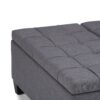 Harrison - Coffee Table Storage Ottoman - Slate Gray - Image 5