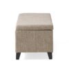Glouster - Contemporary Storage Ottoman V2 With Upholstered Fabric - Sand - Image 10