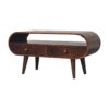 Circular TV Stand - Walnut - Image 7