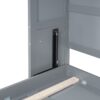 Queen Size Murphy Modern Bed With Top Cabinets For Space Saving And Comfort - Gray - Image 7