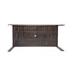 Patio Dining Set Outdoor Dining Table And Chair Set With And Removable Cushions For Patio, Backyard, Garden - Dark Brown - Image 17