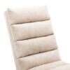 Linen Massage Chaise Lounge Indoor With Remote Control, Ergonomic Electric Massage Lounger - Beige - Image 23