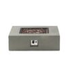 Contemporary 50, 000 Btu Square Fire Table With Clean Lines - Light Gray - Image 13