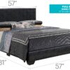 Full Bed For Casual Elegance - Sleek Black - Image 5