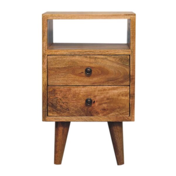 Mini Classic Open Nightstand - Oak