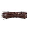 Belfast - Sectional Leather - Brown - Image 7