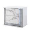 Moon - Marble Nightstand With LED - White - Image 2