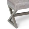 Salinger - Large Ottoman Bench - Distressed Gray Taupe - Image 6