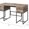 Desirre - Wirting Desk With USB Port - Oak - Image 8