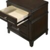 3 Drawer Nightstand With USB - Mahogany - Image 2