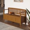 Brooklyn - Entryway Storage Bench - Light Golden Brown - Image 7