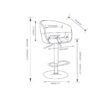 Lowell - Adjustable Swivel Bar Stool - Light Gray - Image 2