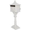 Cast Aluminum Mail Box, Postal Box, Mailbox - White - Image 10