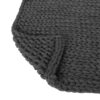 Cozy Knitted Acrylic Throw Blanket With Double Sided Design - Dark Gray - Image 7